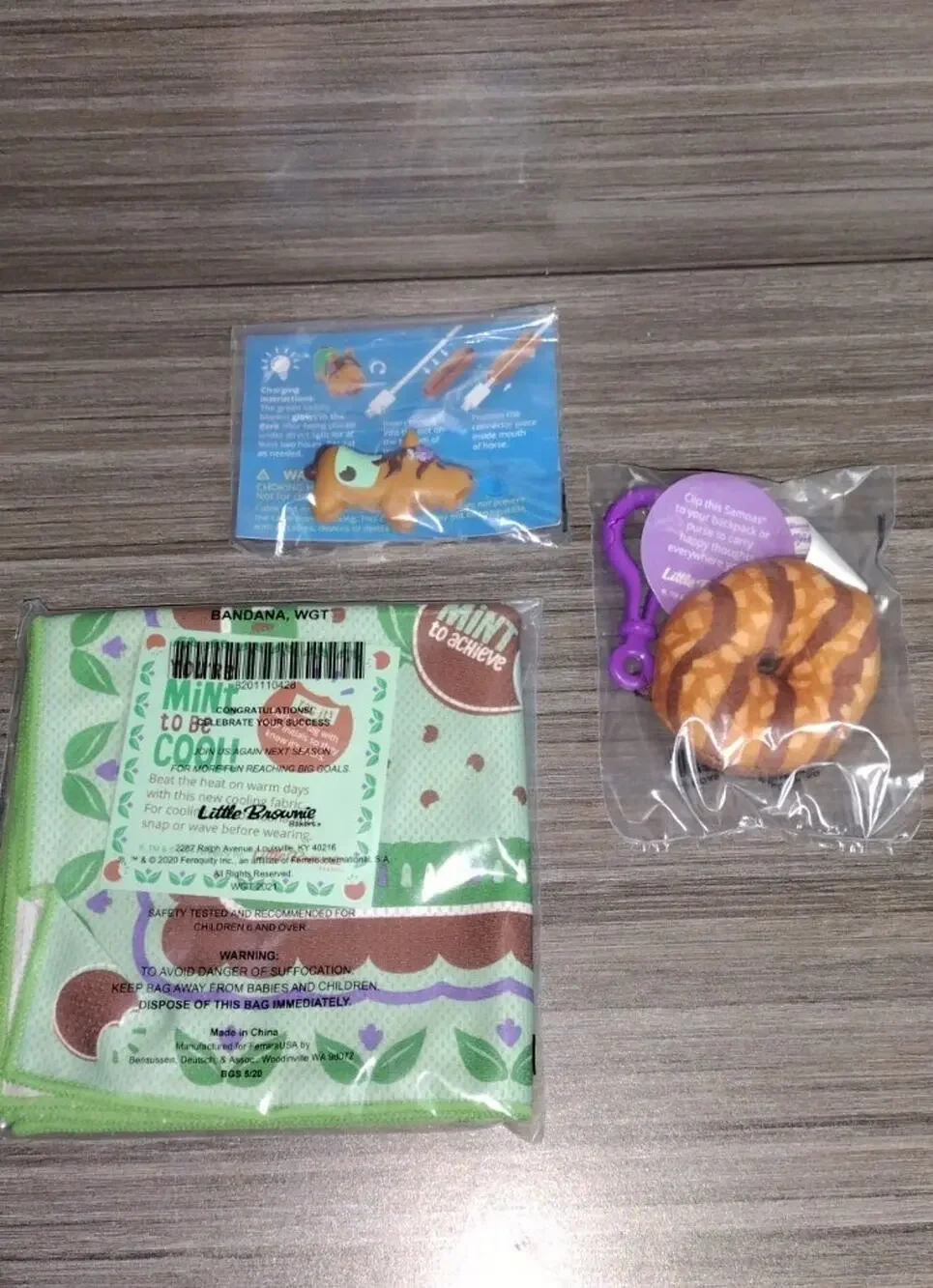 Girl Scouts Little Brownie Bakers Bandana backpack pulled and cable horse lot